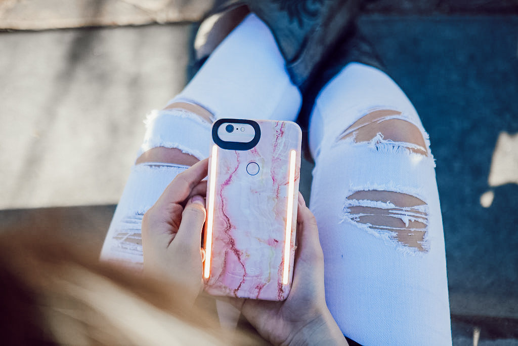 New Spring Phone Case | LuMee Light up phone case | Audrey Madison Stowe a fashion and lifestyle blogger - New Light Up iPhone Case For Spring by popular Texas style blogger Audrey Madison Stowe