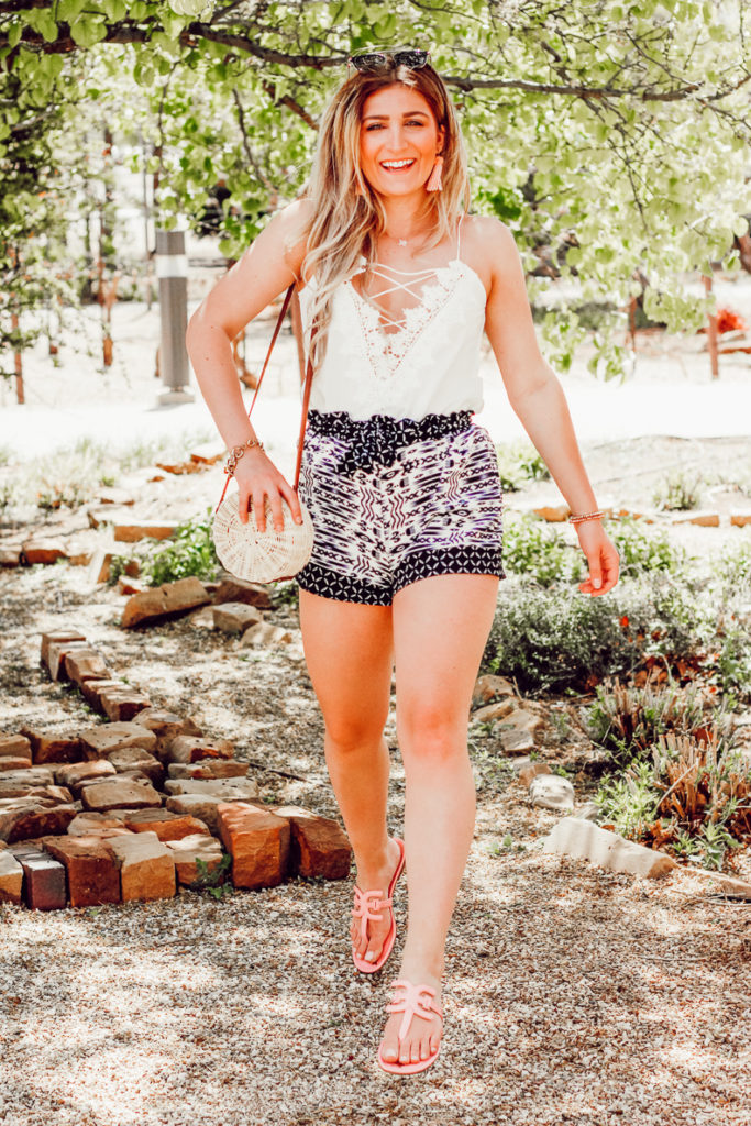 Pink Spring Sandals styled by popular Texas fashion blogger, Audrey Madison Stowe