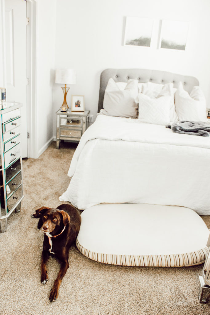 Contemporary Master Bedroom Tour at Park East featured by popular Texas lifestyle blogger Audrey Madison Stowe