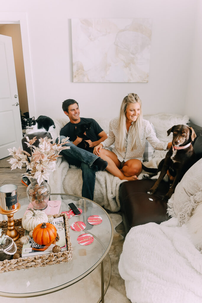 Decorating My Apartment For Fall | The Cutest Fall Home Decor for Small Spaces featured by popular Texas lifestyle blogger Audrey Madison Stowe