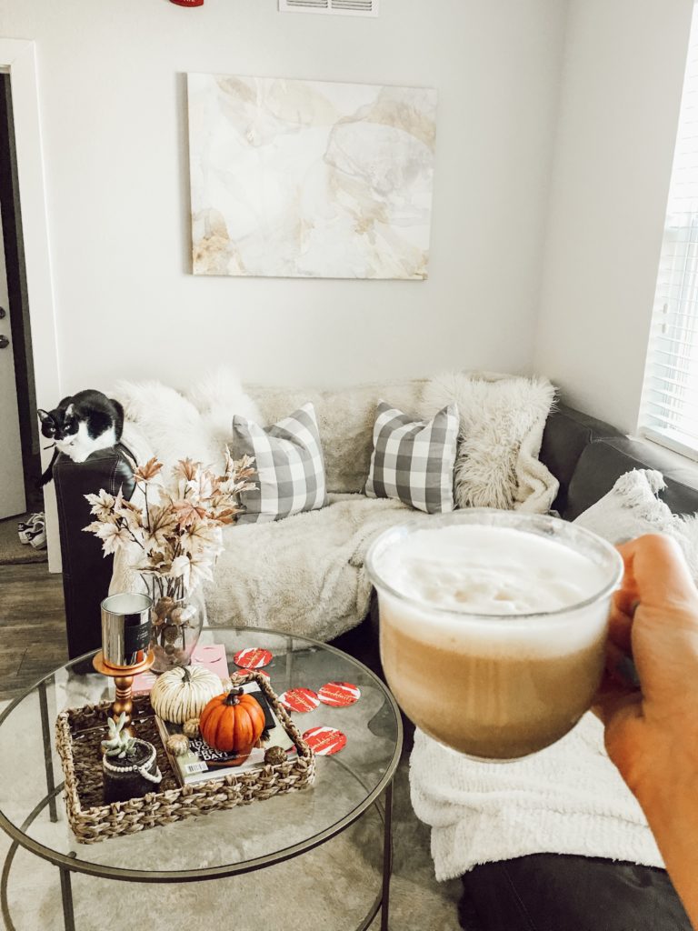 Decorating My Apartment For Fall | The Cutest Fall Home Decor for Small Spaces featured by popular Texas lifestyle blogger Audrey Madison Stowe