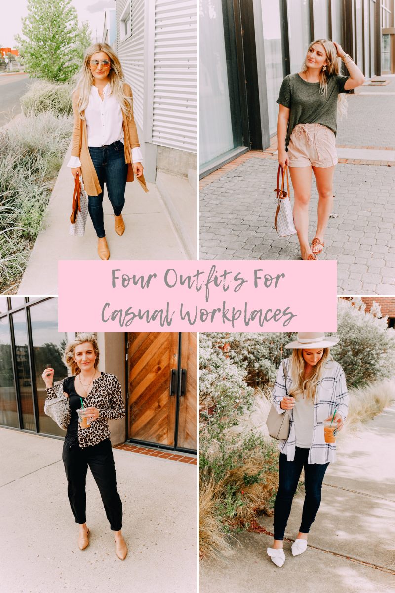 Four Easy Outfits For Casual Workplaces | What to Wear to Work | Audrey Madison Stowe a fashion and lifestyle blogger