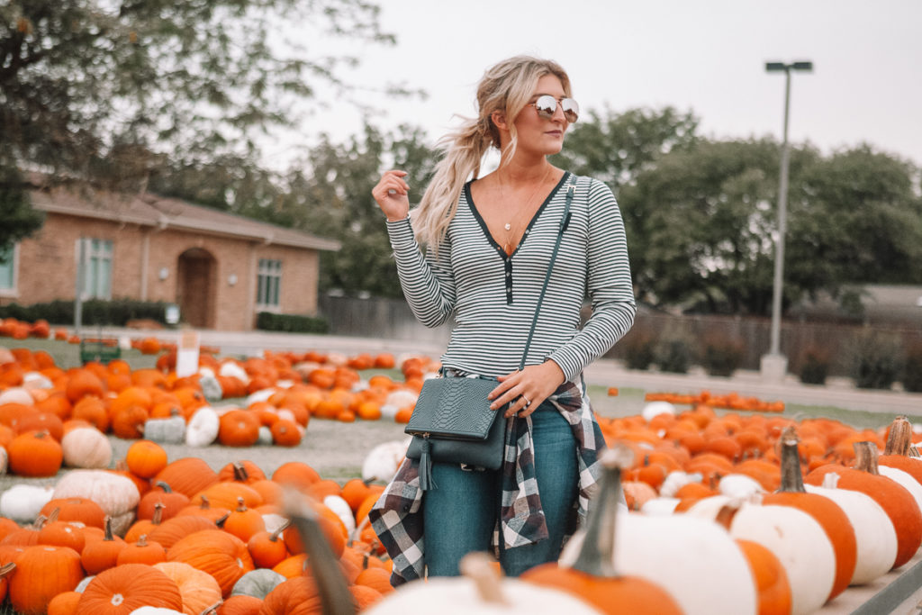 Pumpkin Patch | Halloween | Happy Halloween! | Casual Fall Outfit featured by top Texas fashion blog Audrey Madison Stowe