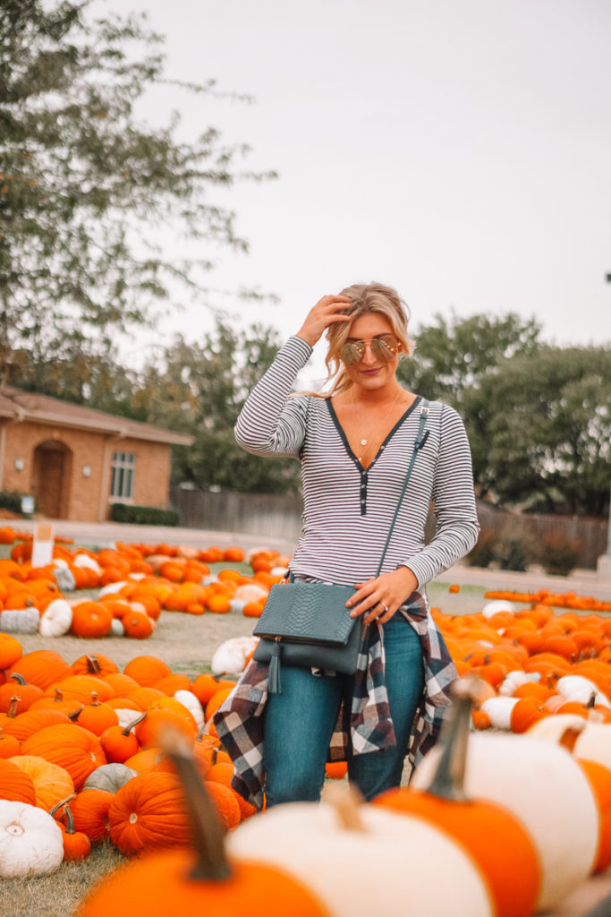 Pumpkin Patch | Halloween | Happy Halloween! | Casual Fall Outfit featured by top Texas fashion blog Audrey Madison Stowe