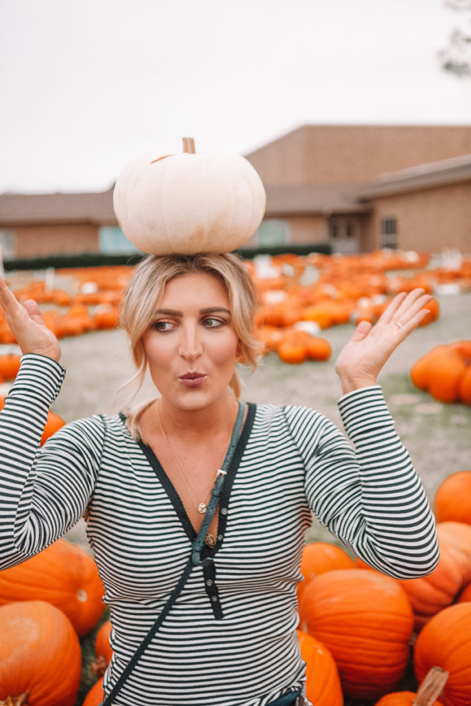 Pumpkin Patch | Halloween | Happy Halloween! | Casual Fall Outfit featured by top Texas fashion blog Audrey Madison Stowe