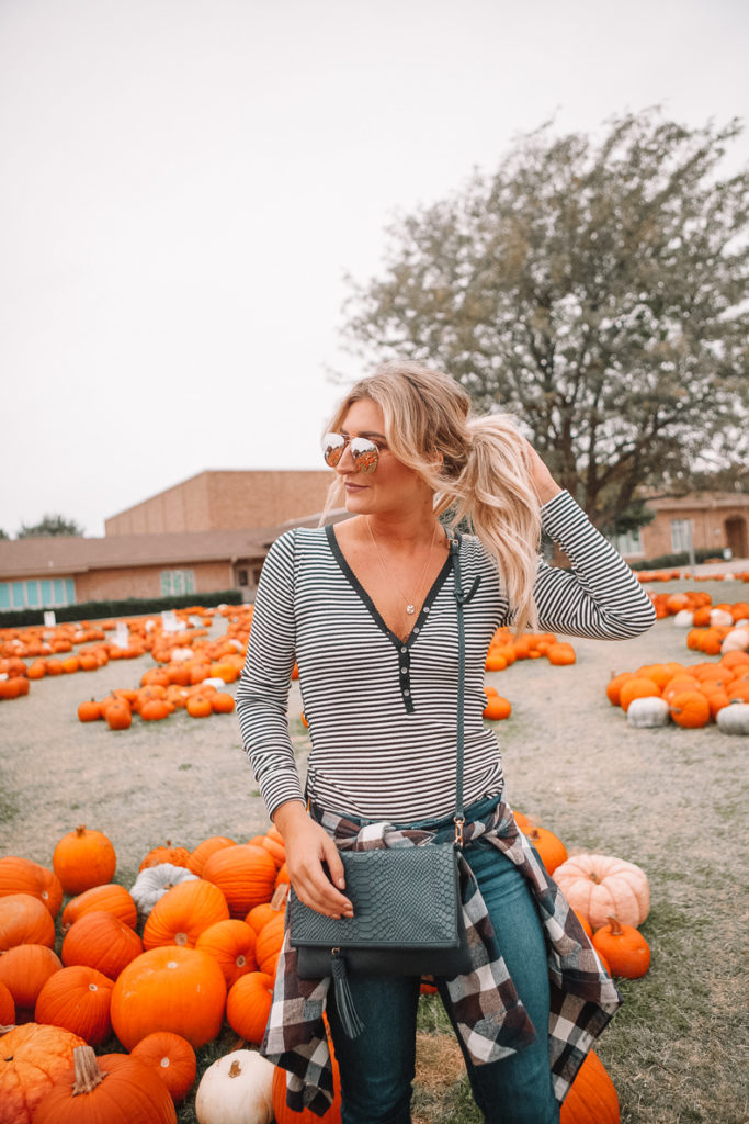 Pumpkin Patch | Halloween | Happy Halloween! | Casual Fall Outfit featured by top Texas fashion blog Audrey Madison Stowe