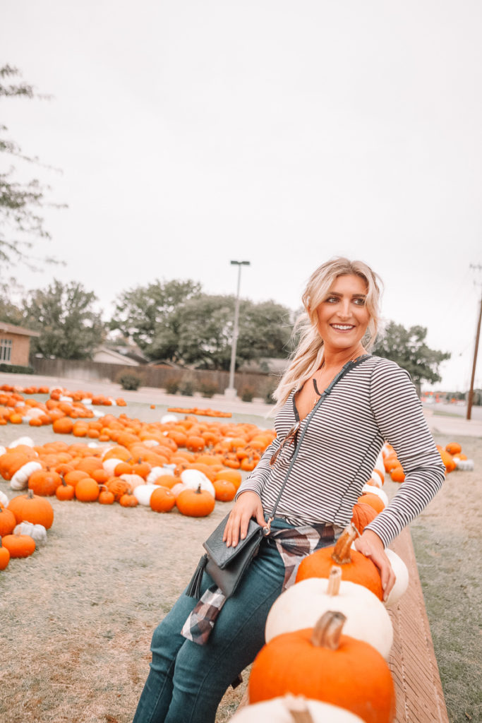 Pumpkin Patch | Halloween | Happy Halloween! | Casual Fall Outfit featured by top Texas fashion blog Audrey Madison Stowe