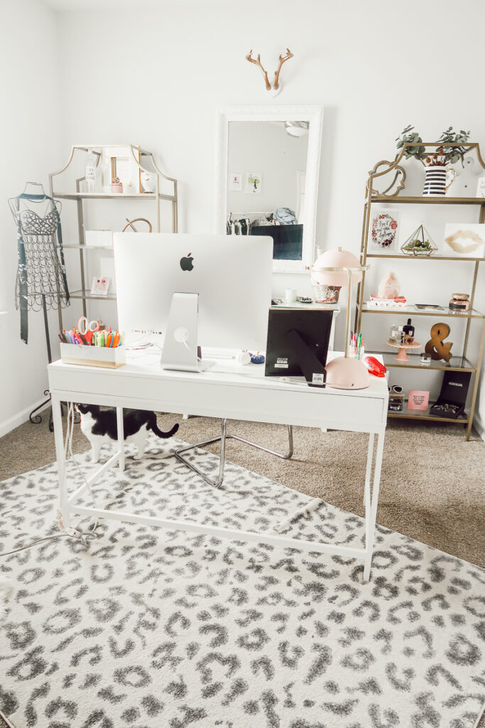 Home Office Tour | Girly Blogger Cloffice | Blogger Office | Modern Home Office Ideas featured by top Texas lifestyle blog Audrey Madison Stowe