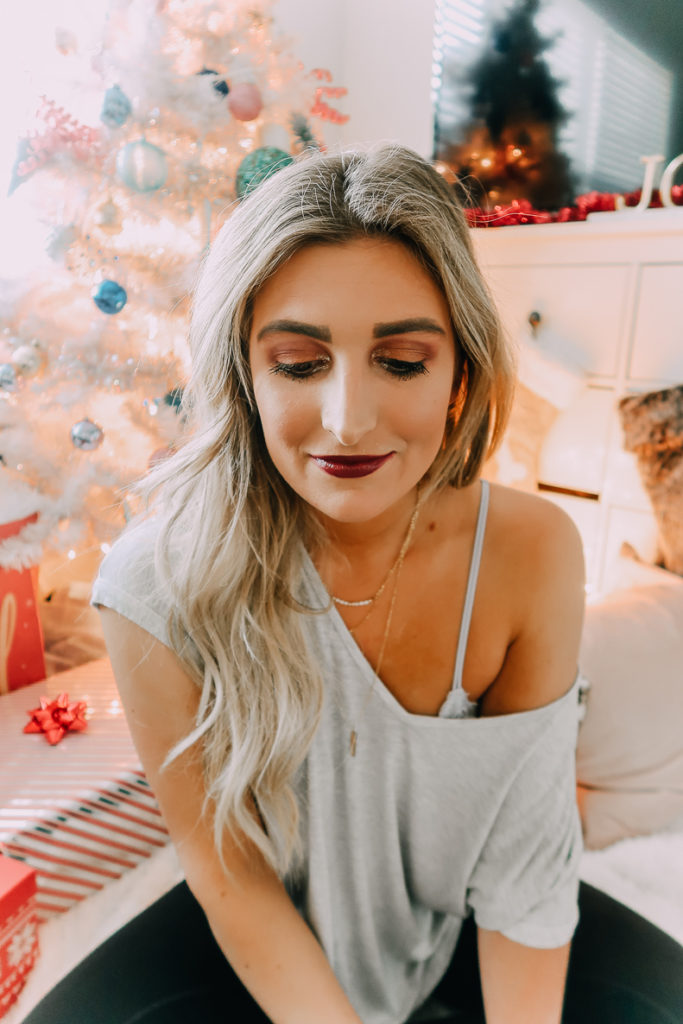 YouTube | Christmas Party Makeup | Holiday Makeup Tutorial featured by top Texas beauty blogger Audrey Madison Stowe