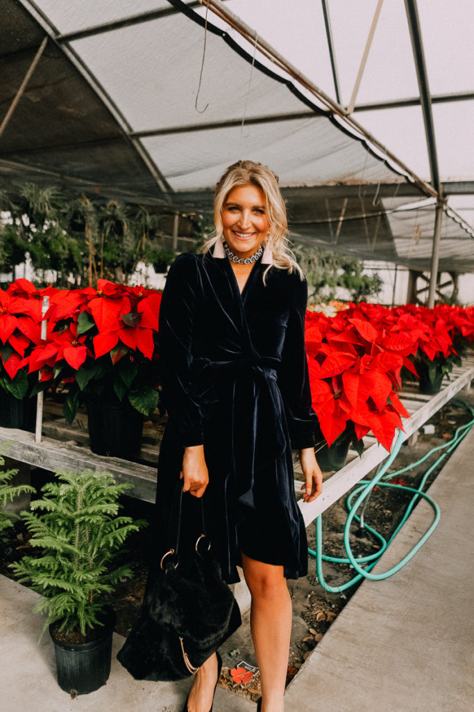 Velvet Blue Dress | Lookbook | The Cutest New Years Eve Looks featured by top Texas fashion blogger Audrey Madison Stowe