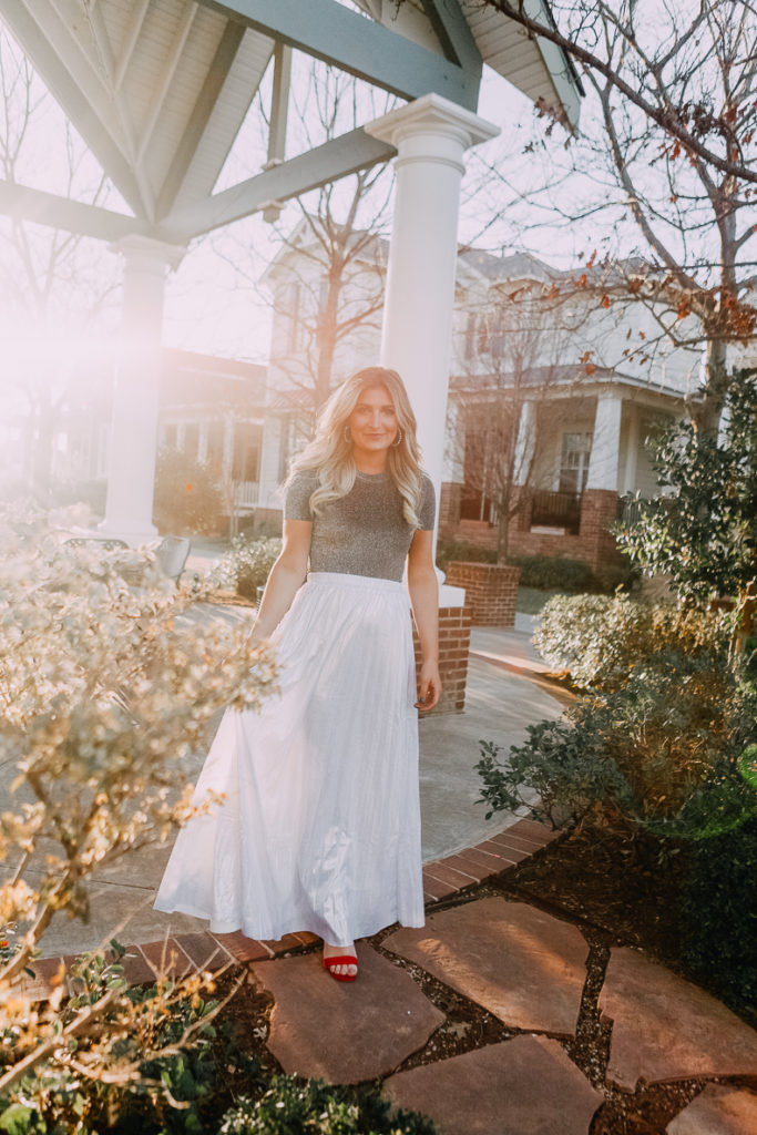 Princess Maxi Skirt | Lookbook | The Cutest New Years Eve Looks featured by top Texas fashion blogger Audrey Madison Stowe