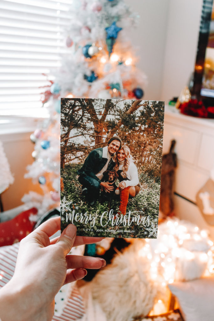 Holiday's Cards with Snapfish | Our Christmas Card | Audrey Madison Stowe a fashion and lifestyle blogger | Snapfish Christmas cards featured by top Texas life and style blogger, Audrey Madison Stowe