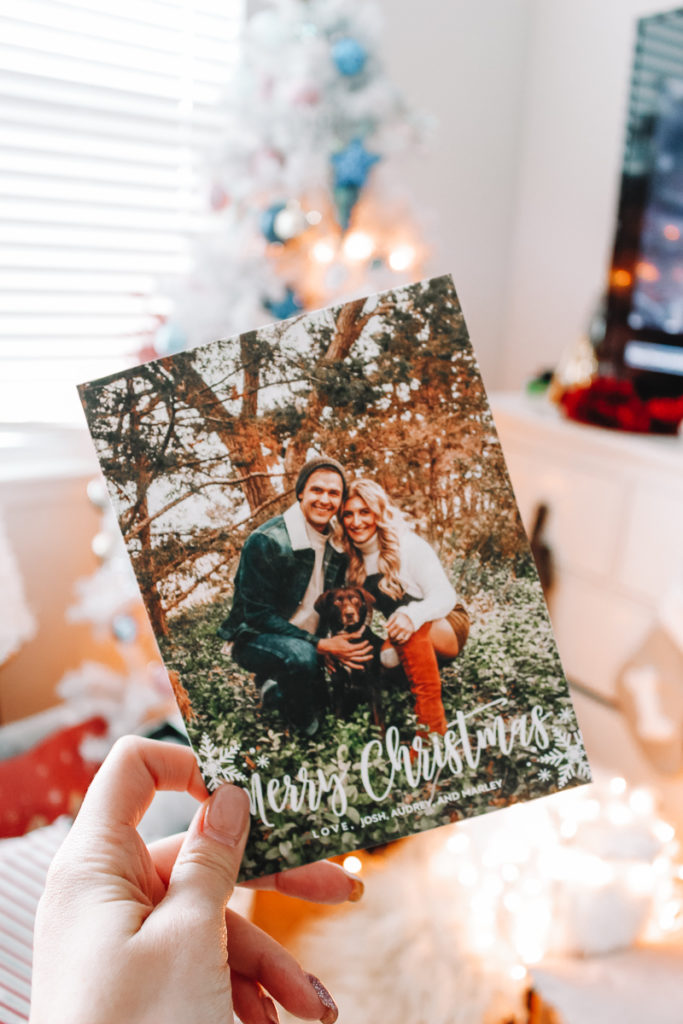 Holiday's Cards with Snapfish | Our Christmas Card | Audrey Madison Stowe a fashion and lifestyle blogger | Snapfish Christmas cards featured by top Texas life and style blogger, Audrey Madison Stowe