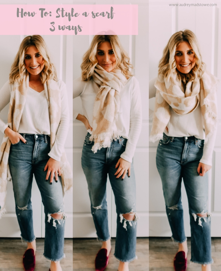 Abercrombie & Fitch | Express | Back to Basics: How To Wear A Scarf 3 Ways | featured by top Texas fashion blogger Audrey Madison Stowe