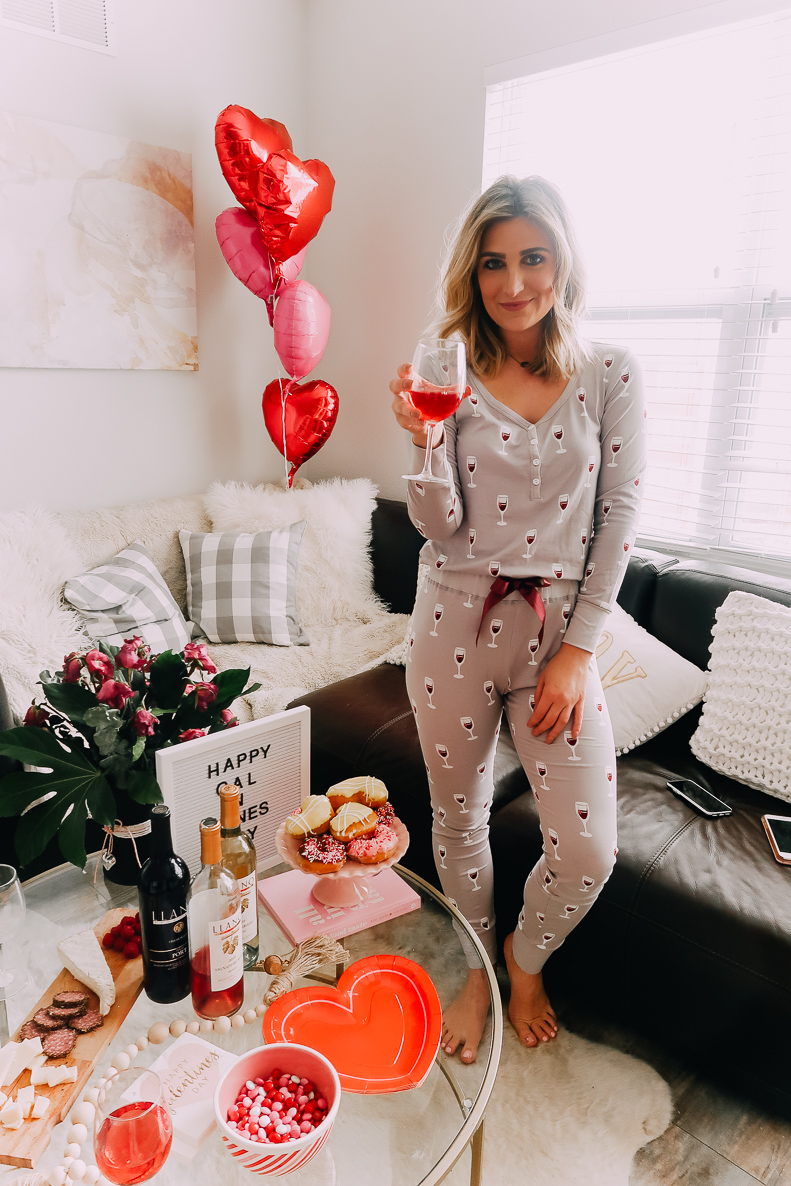 How to Throw a fun Galentine's Pajama Night In | Galentine's Day | Audrey Madison stowe a fashion and lifestyle blogger