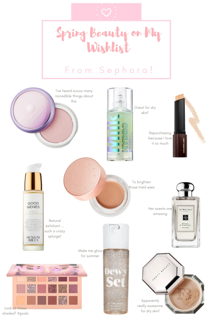 Spring Beauty Wishlist for the Sephora Beauty Insider Spring Sale 2019 | Audrey Madison Stowe a fashion and lifestyle blogger based in Texas