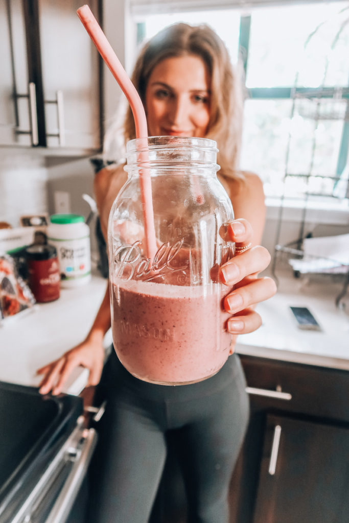 Protein Smoothie Recipe | Audrey Madison Stowe a fashion and lifestyle blogger