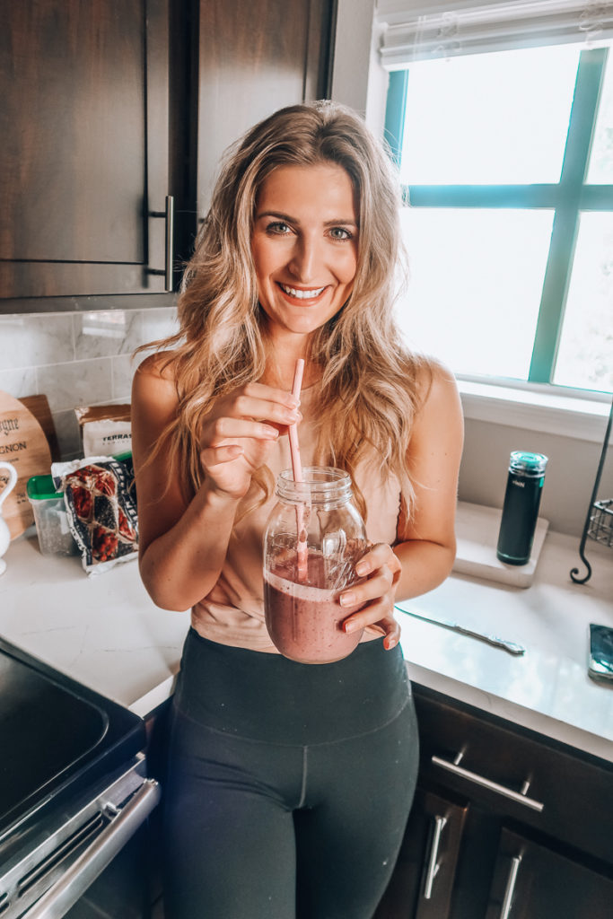 Protein Smoothie Recipe | Audrey Madison Stowe a fashion and lifestyle blogger