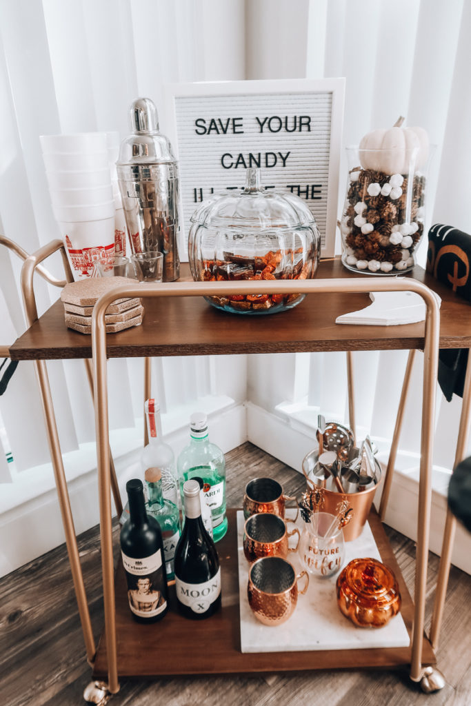 Fall Bar Cart | Audrey Madison Stowe a fashion and lifestyle blogger