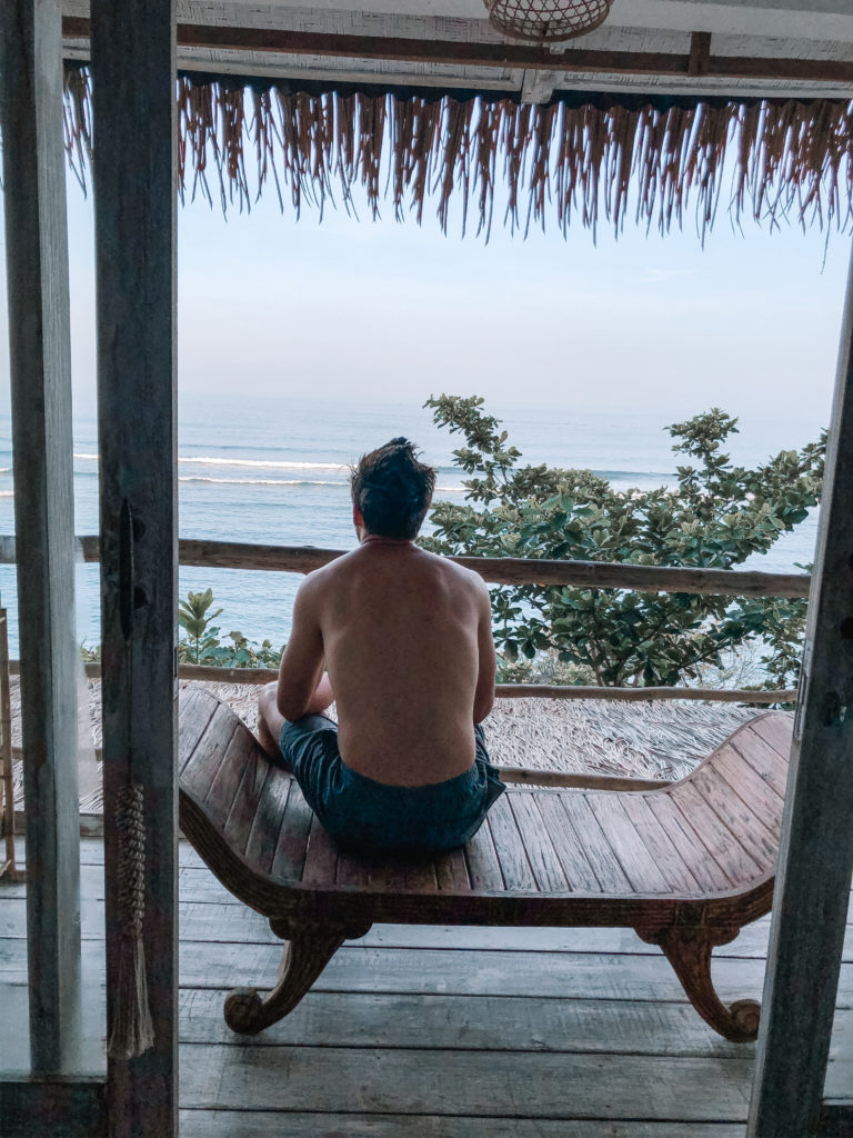 Husband and Wife on Honeymoon in Uluwatu, Bali