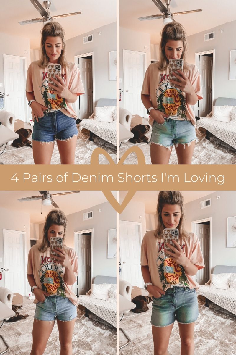 Top 4 Pairs of Denim Shorts I'm Currently Loving | Audrey Madison Stowe a fashion and lifestyle blogger