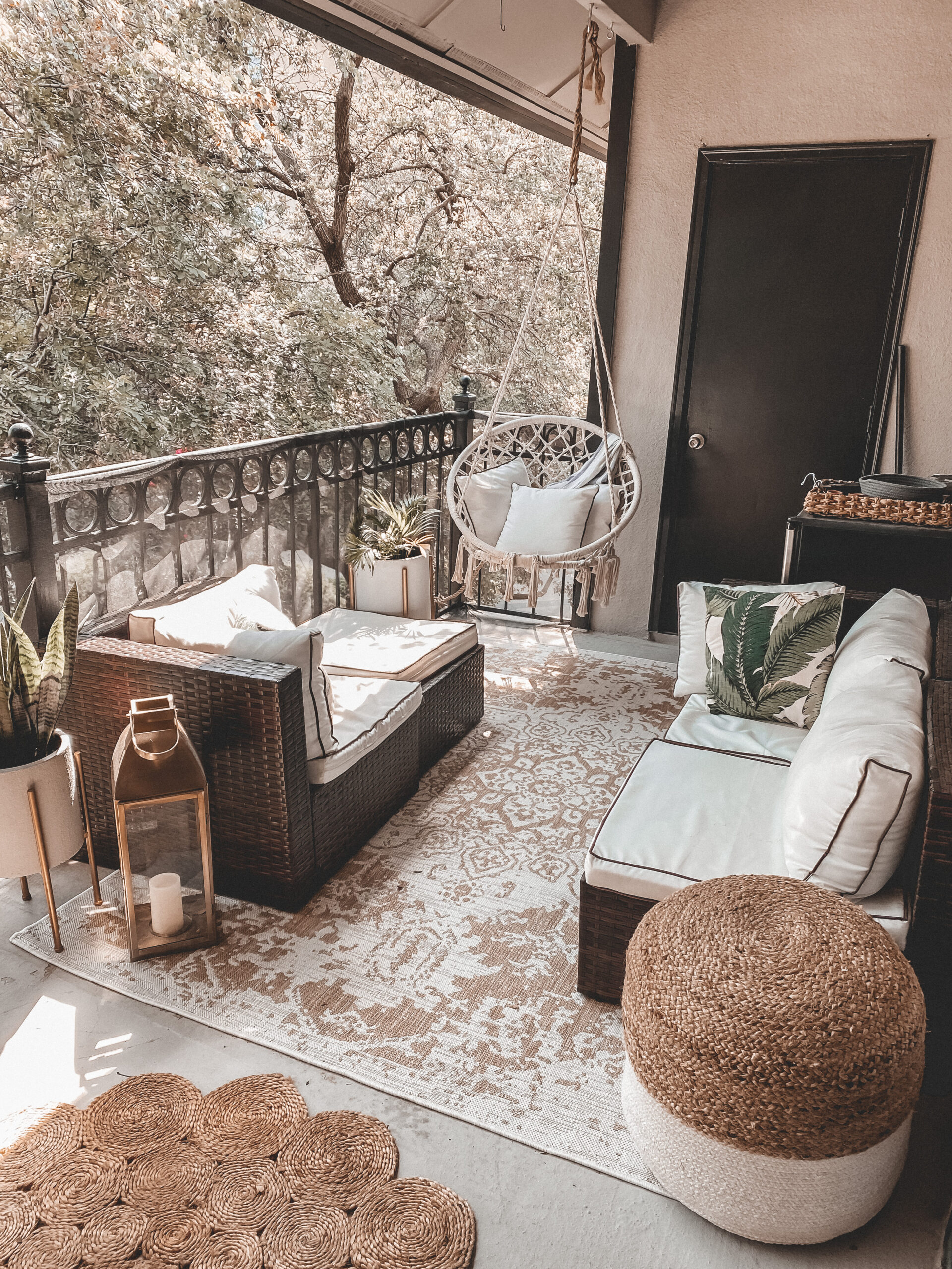 Our Outdoor Balcony Space | Audrey Madison Stowe a fashion and lifestyle blogger