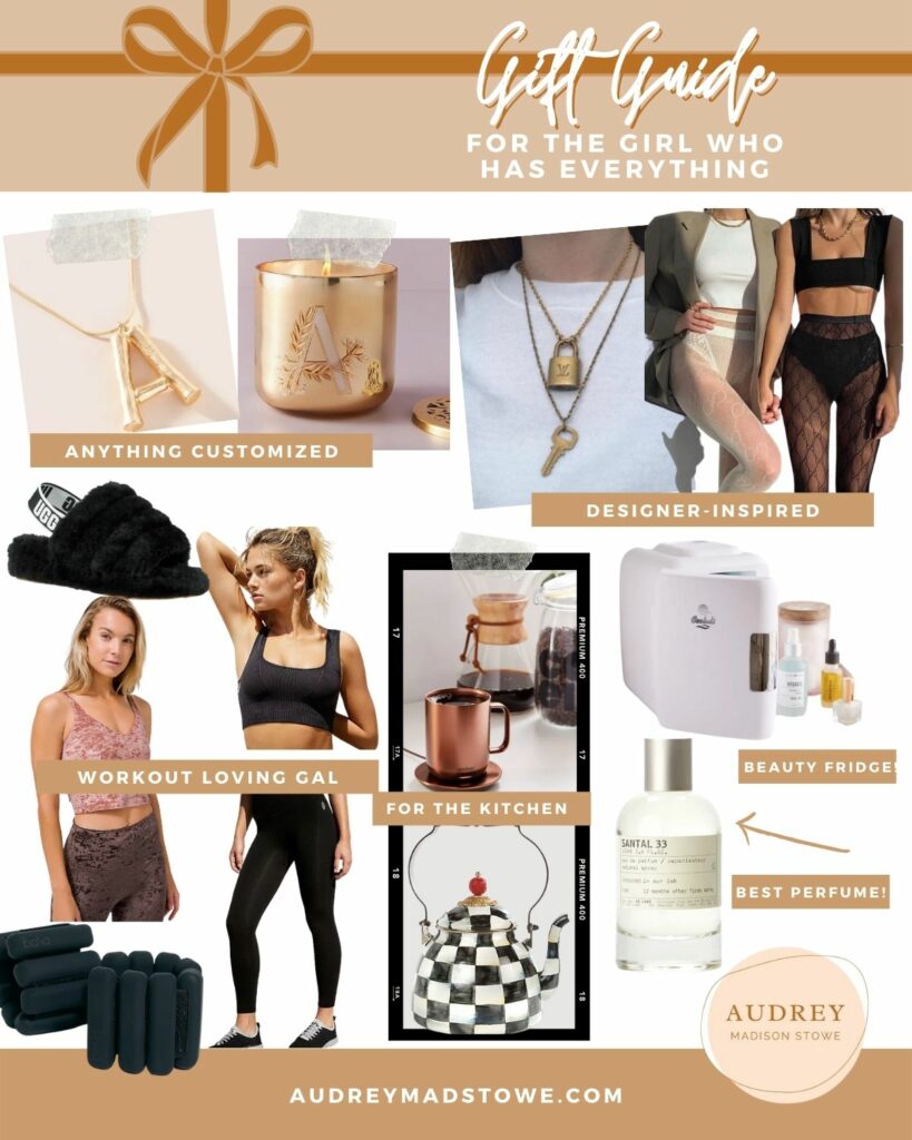 Gift Guide For HER! The Best Gift Ideas for the girl that has Everything | Designer inspired | Audrey Madison Stowe a fashion and lifestyle blogger