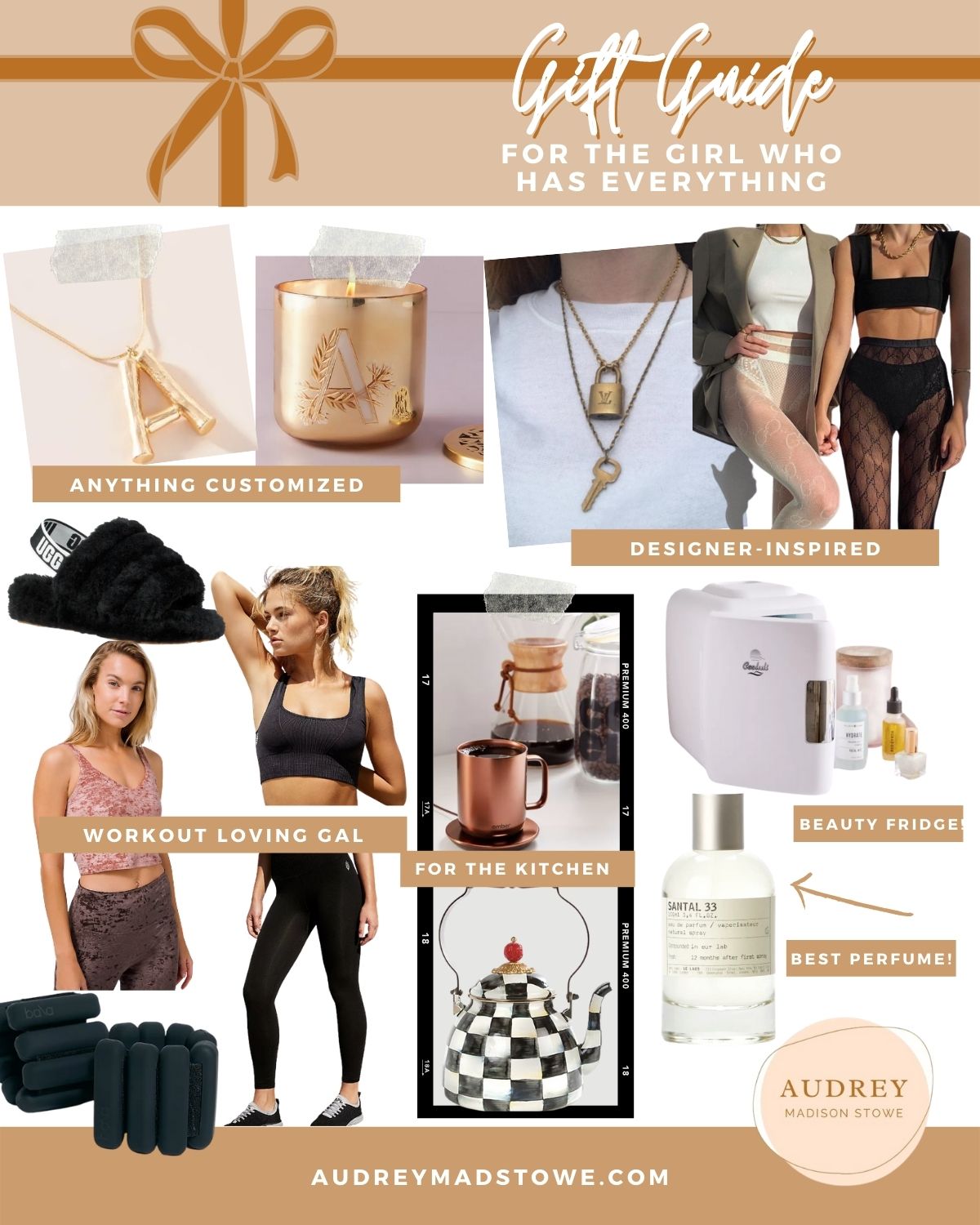 Gift Guide For HER! The Best Gift Ideas for Her that are splurge worthy | Designer inspired | Audrey Madison Stowe a fashion and lifestyle blogger