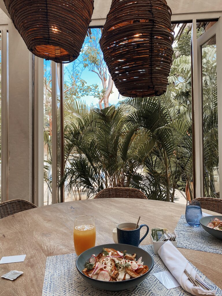 Breakfast in Tulum, Mexico