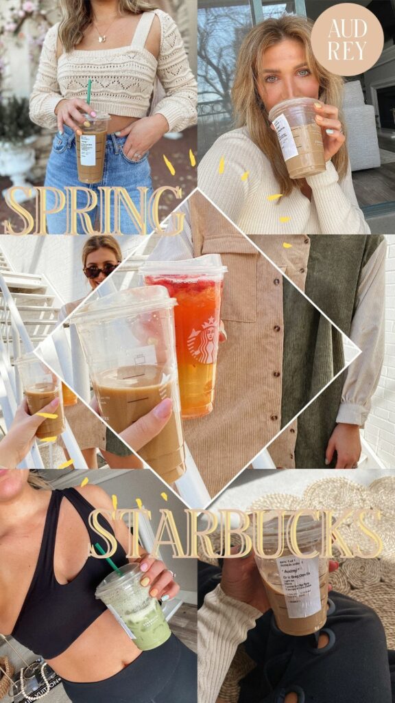 Spring Starbucks Drinks to Try | Tea and coffee options | Audrey Madison Stowe