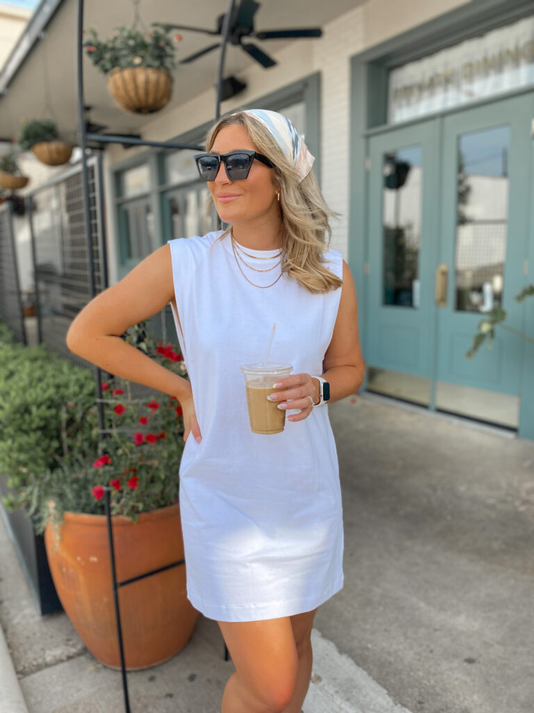 White Muscle Tee Dress | Spring Fashion Trends 2021