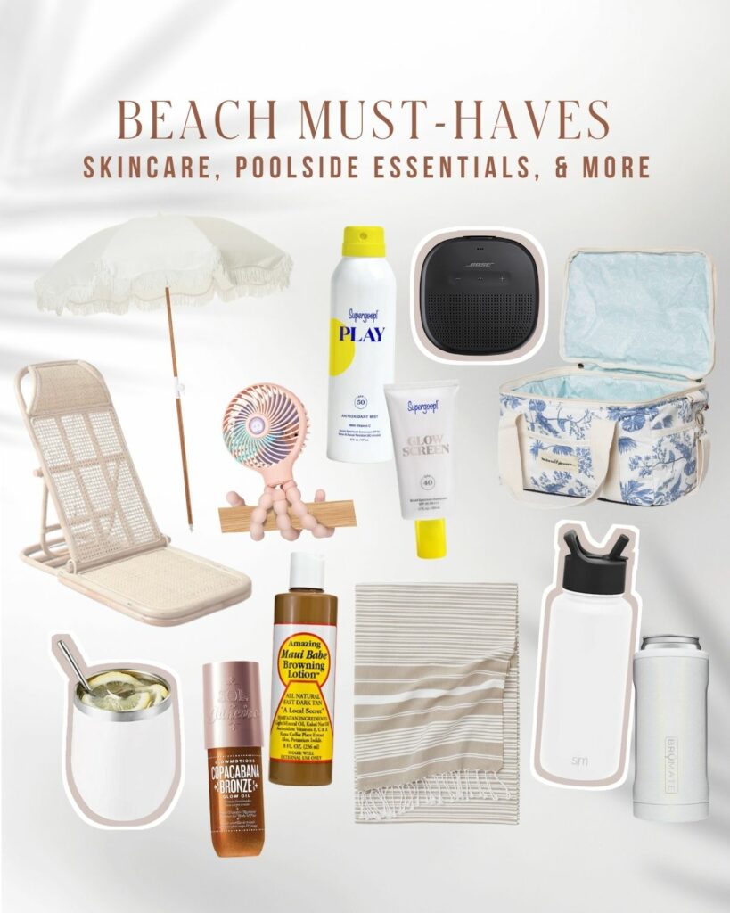 Beach Must Haves 2021 | What to Bring and Order for the beach | Audrey Madison Stowe