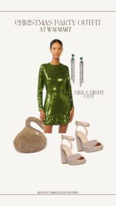 Holiday outfit idea at Walmart | Christmas Party look