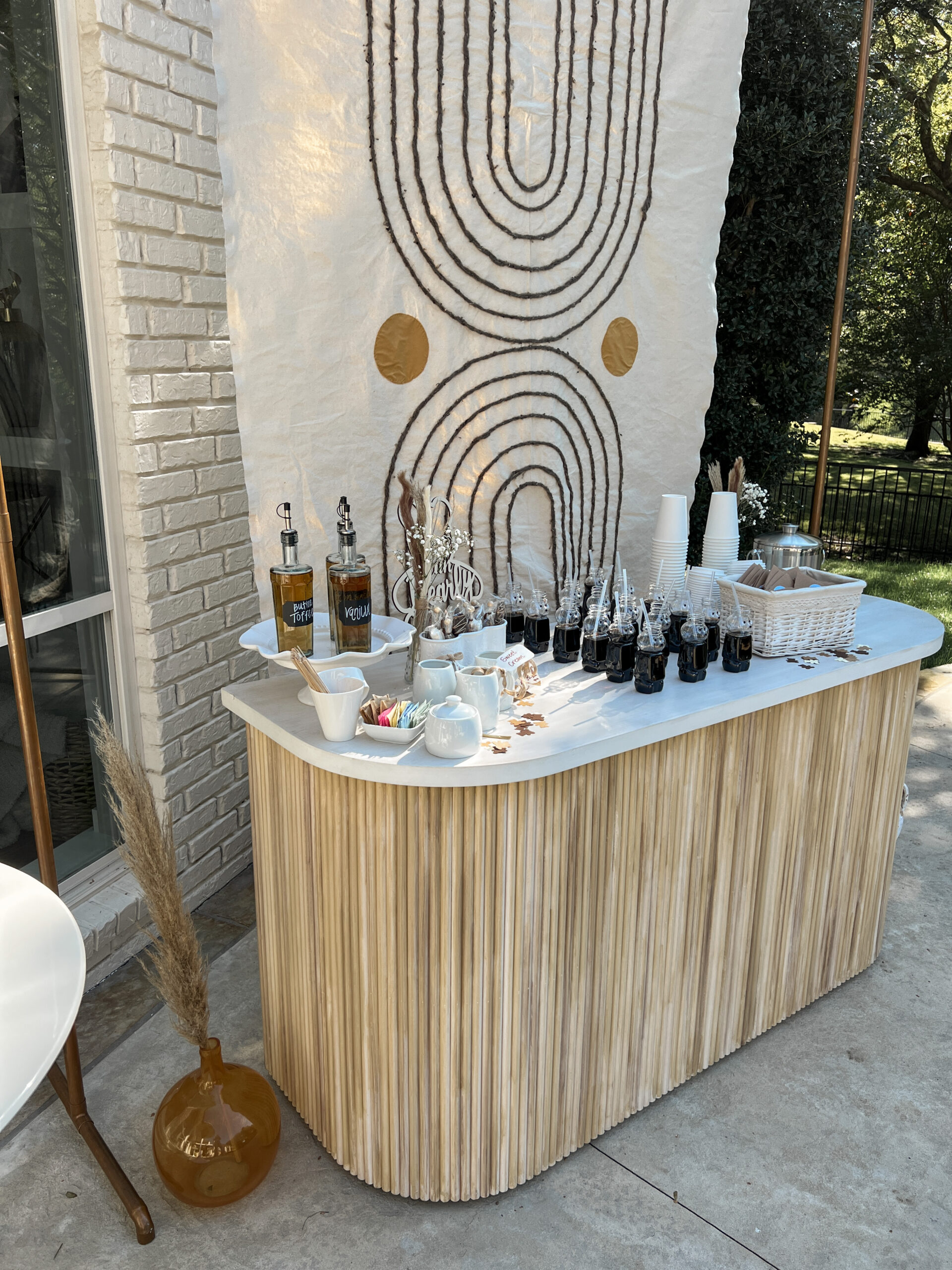 Baby Shower Coffee Bar | Aesthetic bar for coffee