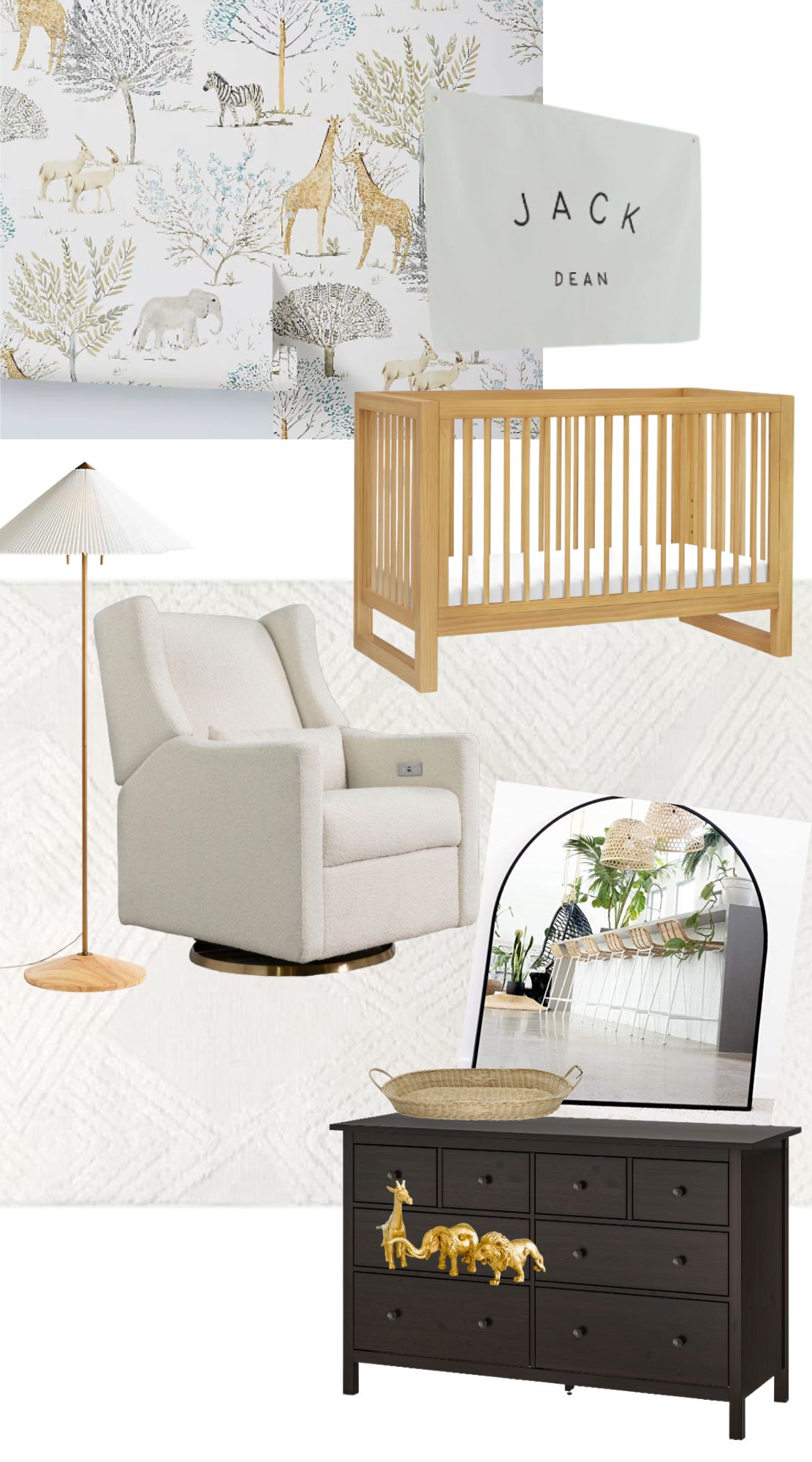 Nursery mock up | Safari neutral nursery