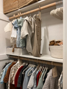 Nursery Closet Organization