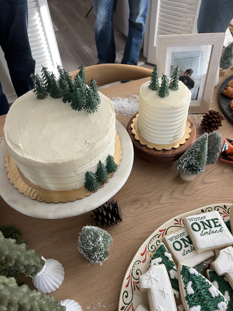 First Birthday Party cakes from Whole Foods