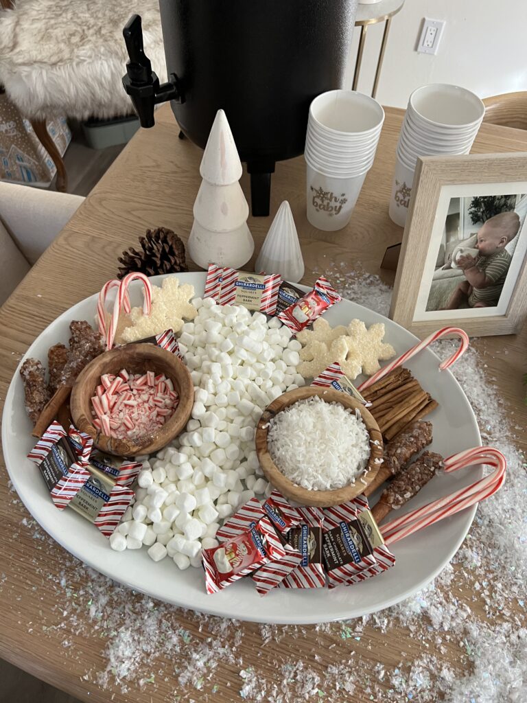 Hot cocoa bar at home